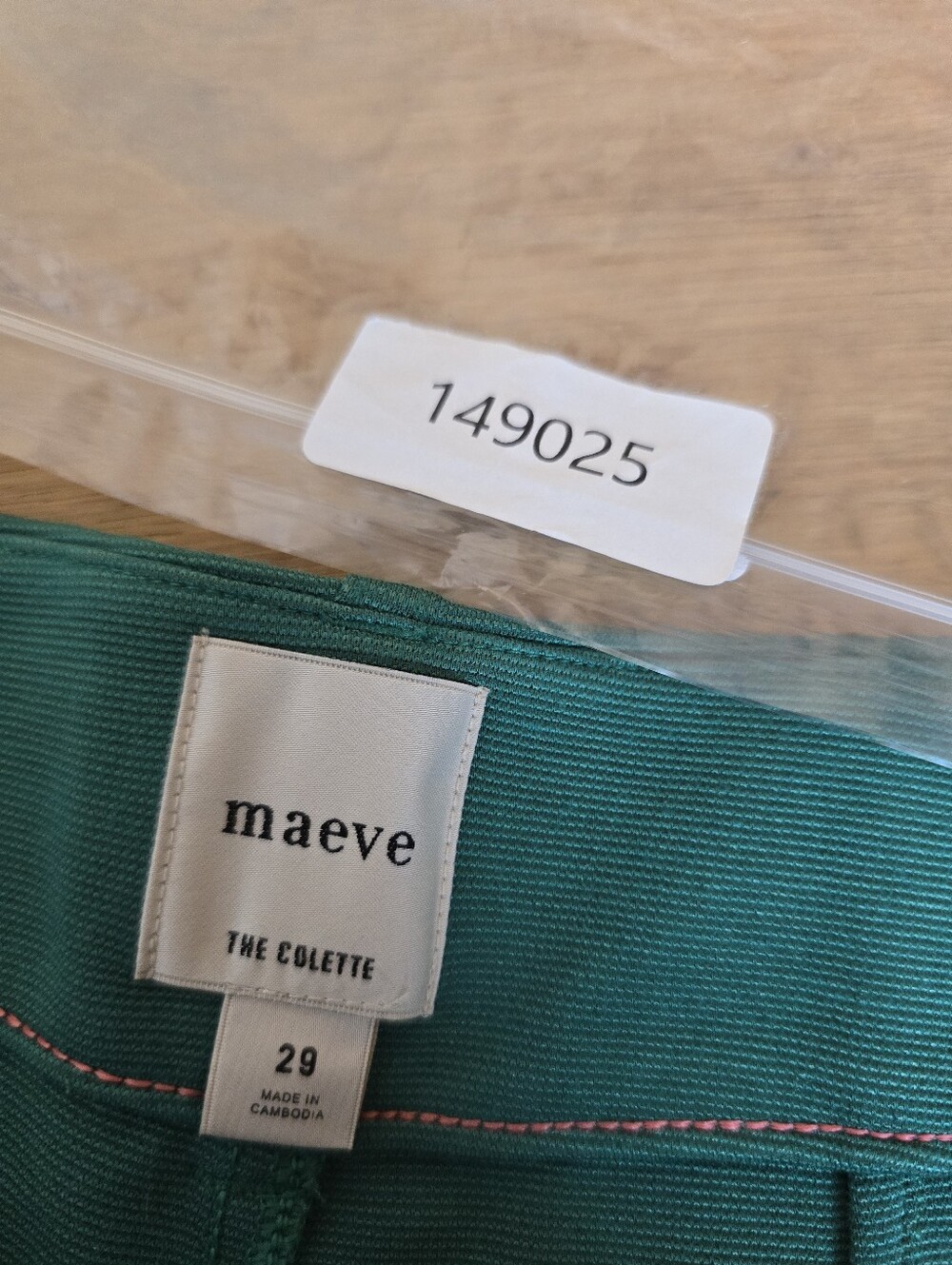 Maeve Colette Knit High-Rise Wide-Leg Cropped Pants Green Size 29 - Picture 6 of 14